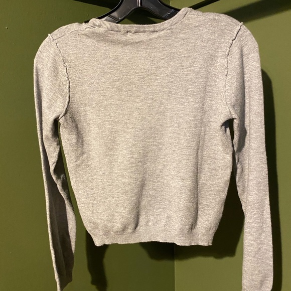 🌟Pull & Bear grey cropped knit sweater🌟 - Picture 4 of 5